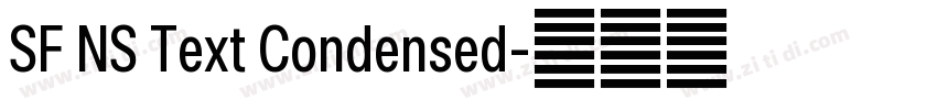 SF NS Text Condensed字体转换